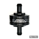  FILTRE A ESSENCE - GOLAN - 1/4" (6mm) - GOLAN SUPER MINI FUEL FILTER - NOIR ANODISE 