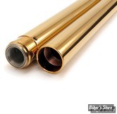 ECLATE N - PIECE N° 45 - TUBES DE FOURCHES CHROMES 49MM - OEM 45500295 - LONGUEUR : 24 1/2 - CUSTOM CYCLE ENGINEERING - TNC GOLD