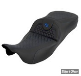 - SELLE SADDLEMEN - ROADSOFA™ DS SEAT - EXTENDED REACH - TOURING 08UP - NOIR / COUTURES : BLEU - 808-07B-20901