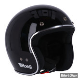 CASQUE JET  - ROEG - JETT HELMET - NOIR  BRILLANT - TAILLE XS