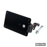- FRANCE - PLAQUE LATERALE - SPORTSTER 86UP  - CULT-WERK - 210MM X 130MM  - NOIR - HD-SPO012-A