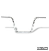 - GUIDON 32MM SUR RISERS 32MM / GUIDON APEHANGER - TBW - GUIDON FEHLING - APE HANGER - HAUTEUR : 30CM - CHROME 