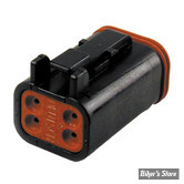 PRISE DEUTSCH IPC / DT SERIE - 4 BROCHES - MALE - COULEUR : NOIR - OEM 72114-94BK - NAMZ