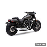 ECHAPPEMENT - COBRA - SOFTAIL 18UP FLFB/S / FXBR/S - EL DIABLO 2 EN 1 - CHROME - 