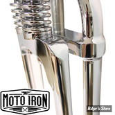 FOURCHE SPRINGER MOTO IRON - BIGTWIN 49/17 / SPORTSTER 82/03 - LONGUEUR : 21" - CHROME - 113-0005