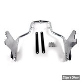 -  PLAQUES DE SISSY BAR DÉTACHABLE - TOURING 2009UP - MCS - CHROME