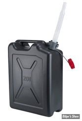 JERRYCAN  PRESSOL- BIDON CARBURANT ARMEE PE AVEC BEC  - 20 LITRES - NOIR