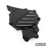 CARTER DE PIGNON DE SORTIE DE BOITE - SPORTSTER 04UP - EMD - RIBBED SPROCKET COVER - NOIR / BLACK CUT - SCXLi/R/BC