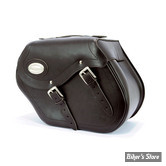 SACOCHES LATERALES - LONGRIDE MOTORCYCLESBAGS - #154 - 38 LITRES - NOIR - MATIERE : CUIR - HL-154