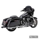 SILENCIEUX COBRA - El Diablo 4" slip-on mufflers - TOURING 17up - CHROME - 6208RB