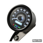 -  VELONA - COMPTEUR VELONA / DAYTONA  AVEC VOYANTS - 60MM ELECTRONIC SPEEDOMETER - GRADUATION / 200 KMH - NOIR /  LED BLANC - 88642