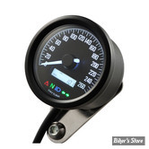 -  VELONA - COMPTEUR VELONA / DAYTONA  AVEC VOYANTS - 60MM ELECTRONIC SPEEDOMETER - GRADUATION / 260 KMH - NOIR /  LED BLANC - 88643