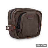 SAC DE GUIDON - BURLY BRAND - Burly Voyager handlebar bag - Cordura - CANVAS  - B15-1012B