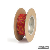 FIL ELECTRIQUE 0.80MM / 18-GAUGE - NAMZ - COULEUR : ROUGE / JAUNE - 100 FOOT - LES 30 METRES