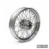 16 X 3.00 - ROUE ARRIÈRE 40 RAYONS - SPORTSTER / SOFTAIL / DYNA 97/99 / SPORTSTER 99/99 - OEM 00000-00 - CHROMÉE AVEC RAYONS CHROMÉS.