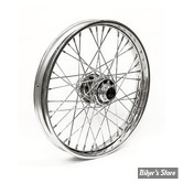 21 X 2.15 - ROUE AVANT 40 RAYONS - SOFTAIL FXST 84/99 FXDWG 93/99 - OEM 43671-84 - CHROMÉE AVEC RAYONS chrome / MOYEU ALU