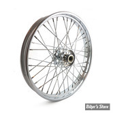 21 x 2.15 -  ROUE AVANT 40 RAYONS - BIGTWIN 36/66 - OEM 00000-00 - CHROMÉE AVEC RAYONS CHROMÉS.