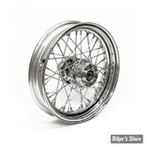 16 X 3.00 - ROUE ARRIÈRE 40 RAYONS - SPORTSTER 14/20 ABS - OEM 00000-00 - CHROME AVEC RAYONS CHROMÉS.