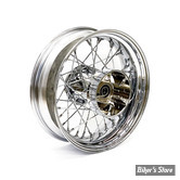 16 X 5.00 - ROUE ARRIÈRE 40 RAYONS - TOURING 09UP ABS - OEM 00000-00 - CHROME AVEC RAYONS CHROMÉS.