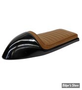 COQUE ARRIERE - UNIVERSELLE - C-RACER - UNIVERSAL C CLASSIC SEAT - CUIR SYNTHETIQUE - SELLE : MARRON