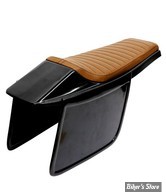 COQUE ARRIERE - UNIVERSELLE - C-RACER - FLAT TRACK  / FLAT RACER SEAT - SCR4 - CUIR SYNTHETIQUE - SELLE : MARRON