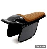 COQUE ARRIERE - UNIVERSELLE - C-RACER - FLAT TRACK  /  BOLNTOR RACER SEAT - SCR5.1 - CUIR SYNTHETIQUE - SELLE : MARRON