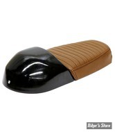 COQUE ARRIERE - UNIVERSELLE - C-RACER - CAFE RACER / SCRAMBLER /  MULTISEAT SEAT - SCR6 - CUIR SYNTHETIQUE - SELLE : MARRON