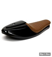 COQUE ARRIERE - UNIVERSELLE - C-RACER - CAFE RACER - NEO CLASSIC - SCR7.1 - CUIR SYNTHETIQUE - SELLE : MARRON
