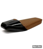 COQUE ARRIERE - UNIVERSELLE - C-RACER - CAFE RACER -  LATE CLASSIC - SCR7.8 - CUIR SYNTHETIQUE - SELLE : MARRON