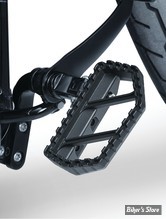 PLATEFORMES KURYAKYN - Riot Mini Boards - SANS EMPREINTE (SPLINED) - FINITION : NOIR SATIN - 3597