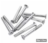 VIS TETE FRAISEE 1/4-28" X 57.00MM / 2 1/4" - ALLEN - CHROME - LE PAQUET DE 10 PIECES