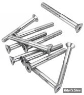 VIS TETE FRAISEE 1/4-20 X 57.00MM / 2 1/4" - ALLEN - CHROME - LE PAQUET DE 10 PIECES