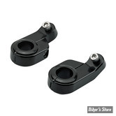 SUPPORT DE COMPTEUR / TACHYMETRE / COMPTE TOURS - BILTWELL - ANGLED O/S SPEED CLAMPS - NOIR - 6903-201