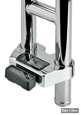 X - BOITIER DE COMPTEUR - POUR  GUIDON T-BAR  Ø 25.40 / Ø 32,00 MM - BILTWELL - SUPPORT DE COMPTEUR / TABLEAU DE BORD - SOFTAIL M8 - CHROME - 6906-105