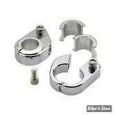 SUPPORT DE COMPTEUR / TACHYMETRE / COMPTE TOURS - BILTWELL - STRAIGHT O/S SPEED CLAMPS - CHROME - 6907-105