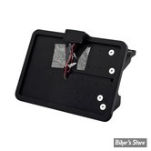PLAQUE LATERALE - 143 X 210 - SOFTAIL M8 FXDRS 2019UP - CPV - SLIDE-IN LICENSE PLATE - AVEC FEU LARGELIGHT LED - NOIR - 0607B