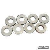 ECLATE I - PIECE N° 24 - SOUPAPE DE RENIFLARD : Rondelle de butée - BigTwin 79/99 - Acier -ASSORTIMENT 8 PIECES - LE KIT - A-25302-SET