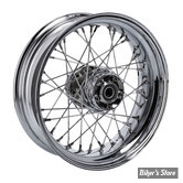 16 X 5.00 - ROUE ARRIÈRE 40 RAYONS - SPORTSTER 08/20 SANS ABS - OEM 00000-00 - CHROME AVEC RAYONS CHROMÉS.