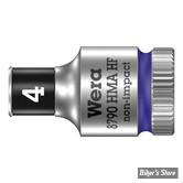 DOUILLE  4MM - 6 points - WERA - ZYKLOP SOCKET - CARRE DE 1/4" - WITH HOLDING FUNCTION - LA PIECE