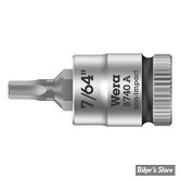 EMBOUT ALLEN / BTR US - 2.77MM / 7/64" - CARRE DE 1/4" - WERA - 8740 A - LONGUEUR : 28MM - 05003382001