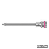 Embout ALLEN / BTR US - 3.2MM / 1/8" - CARRE DE 3/8" - WERA - 8740 B HF - Avec fonction de retenue - LONGUEUR : 107MM - 05003081001