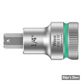 EMBOUT ALLEN / BTR US - 6.4MM / 1/4" - CARRE DE 3/8" - WERA - 8740 B HF - Avec fonction de retenue - LONGUEUR : 35MM - 05003089001