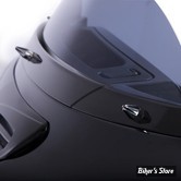 - KIT VISSERIE DE PARE BRISE - TOURING 14UP - CIRO - WINDSHIELD SCREW CAP KIT - DIAMOND CUT - NOIR / CHROME - 10111