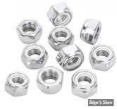 M 5 X 0.80 - Ecrou Nylstop chrome - LE PAQUET DE 10 PIECES