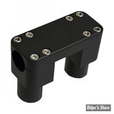 32MM -  WILD 1 - KIT RISERS AVEC PLATINE - SAVAGE RISERS - HAUTEUR : 76.00 MM / 3" - NOIR - WO904B