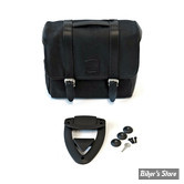 SACOCHE LONGRIDE - CLICK-ON CLASSIC SADDLEBAG WAXED COTTON - 11.50 LITRES - NOIR