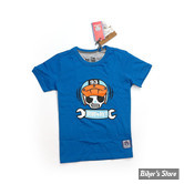 TEE-SHIRT - BOBBY BOLT - SCRAM - BLEU