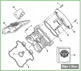   ECLATE G - PIECE N° 00 - ECLATE PIECES DE COUVERCLES DE CAMES - V-ROD 2002/2017