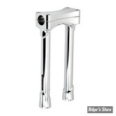 RISERS - BILTWELL - MURDOCK OS - POUR GUIDON DE 1"1/8 / 28.60mm - HAUTEUR : 25.40CM / 10" - CHROME