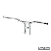 - GUIDON - BILTWELL - TYSON XL PULLBACK HANDLEBAR 10" - HAUTEUR :10" - TIRAGE ELECTRONIQUE - CHROME